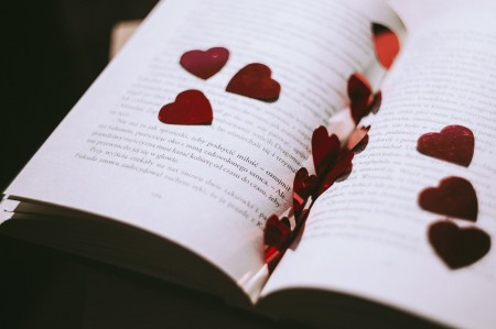 book hearts
