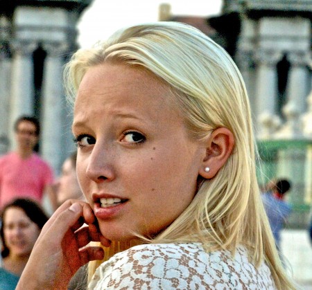 surprised girl