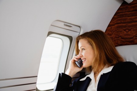 womanonplane
